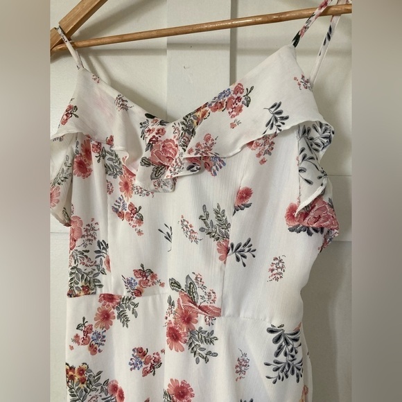 Altar’d state floral ruffled sleeveless midi dress flowy lined large - Picture 5 of 11